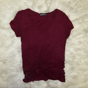 Red Cotton-On Vneck tee